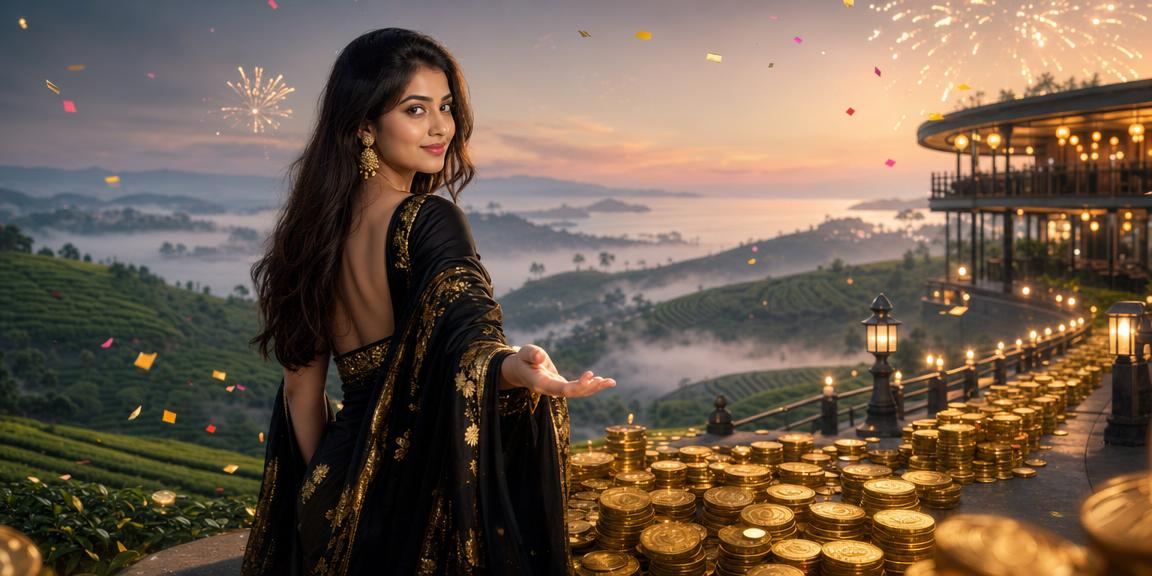 সিলেটের চা বাগানে লটারি খেলার উৎসবমুখর পরিবেশ